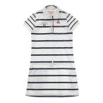 LE COQ GOLF Le Coq Golf короткий рукав One-piece Logo вышивка окантовка рисунок оттенок белого L Golf одежда женский 