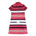 LE COQ GOLF Le Coq Golf короткий рукав Polo One-piece окантовка рисунок розовый серия M Golf одежда женский 