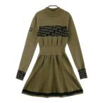 ACEANDRARE Ace Andre a с высоким воротником длинный рукав вязаный One-piece хаки серия 158T Golf одежда женский 