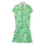 BEAMS GOLF Beams Golf подкладка есть короткий рукав One-piece общий рисунок оттенок зеленого S Golf одежда женский 