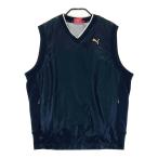 PUMA GOLF プーマゴルフ  裏メッシュ ベスト  ブラック系 L ゴルフウェア メンズ