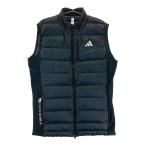 ADIDAS GOLF アディダスゴルフ 2024年モデル ダウン ジップベスト  ブラック系 XL ゴルフウェア メンズ