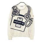 AND PER SE Anne Pas . вязаный свитер оттенок белого L Golf одежда женский 