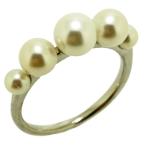 パールリング 真珠の指輪 あこや本真珠 アコヤパール 3.6-6.3mm リング ジュエリー プラチナ 指輪 プラチナ リング Pt  指輪 レディース 指輪