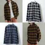 ショッピング在庫処分セール中 ☆【在庫処分 アウトレット セール】 チェック柄 長袖シャツ オーバーサイズ 総柄シャツ オンブレチェック メンズファッション Revo. 通勤 通学 旅行 プレゼント