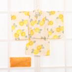 [ новый продукт ] детский One-piece юката 3 позиций комплект /2442-1529/W-3/Misayama/ One-piece / orange /120cm/ хлопок 100%/ сделано в Китае 