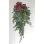 クリスマススワッグ　クリスマスリース　生花　壁掛け　ドア飾り 裏白モミ オレゴン産もみのき モミノキ 樅ノ木 モミの木　ヒムロ杉【生花】【リース】