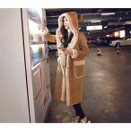  пальто внешний мутоновое пальто женский обратная сторона ворсистый обратная сторона боа пальто с капюшоном . большой размер длинное пальто теплый 