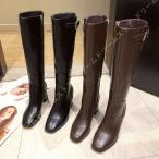 ショッピングエンジニア ロングブーツ ブーツ レディース 本革 黒 エンジニアブーツ ジョッキーブーツ ハイヒール 茶色 小さいサイズ 歩きやすい 疲れにくい 太ヒール 7センチヒール