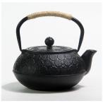 鉄瓶南部鉄器桜柄さくら伝統工芸品急須茶こし付き鉄分補給ホーローなしガス電気コンロ炭火ih調理器直火対応1000ml