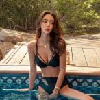 ショッピングビーチウェア 水着 ビキニ 大きいサイズ レディース 年新作 ビーチウェア 40代 30代 セクシー ハイウエスト レースアップ 無地 くびれ スポーティ