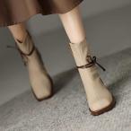  осень-зима короткие сапоги женский ботинки средний ботинки весна усталость нет широкий обувь low каблук Short ослаблять ...... высота простой беж 