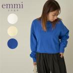 エミ アトリエ emmi atelier ヨガウェア トップス eco emmiロゴスウェットプルオーバー 13WCT251062 2025SS 春 夏 長袖 スウェット ヨガ ストレッチ 送料無料