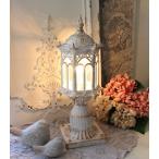 テーブルランプ パリの街灯 卓上ランプ 間接照明（E26 60W）アンティークホワイト  LED対応 おしゃれ 可愛い アンティーク風 シャビーシック フレンチカントリー