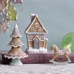 (SALE20%OFF) クリスマス 置物 ツリー 北欧 お菓子の家 ジンジャーブレッド オブジェ ３個セット 北欧 置物 可愛い クラシック アンティーク風 アンティーク調