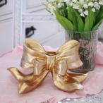 キャンドルスタンド ゴールド リボ