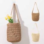 かごバッグ ストローバッグ ショルダーバッグ 肩掛け 小さい バッグ 鞄 レディース