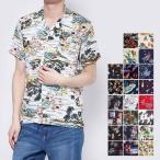 シャツ アロハシャツ メンズ 半袖 ゆったり おしゃれ カジュアル 夏 総柄 レーヨン 開襟 オープンカラー トップス セール　20220818s