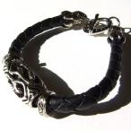 ブレスレット メンズ レザー風  メンズブレスレット フェイクレザー