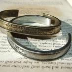 バングル メンズ アンティーク加工 人気 ブレスレット フリーサイズ シルバー/ゴールド色