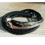 ブレスレット メンズ レザー風 メンズブレスレット