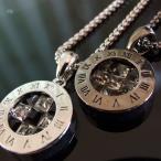 ネックレス メンズ 人気 スクエアカット ペンダント チェーン メンズネックレス