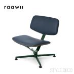 raawii ARBA Lounge Chair SPOOR Leatherla- we Alba lounge стул L one *brurek[dark green / dark blue leather]