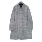 T-Jacket/ чай жакет Италия производства шерсть шерсть стрейч двусторонний проверка пальто с отложным воротником 