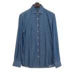 ショッピングダンガリー 新入荷/特別セール】BARONIO / イタリア製 オールシーズン ダンガリー インディゴ 送料無料