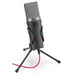  Elecom конденсаторный микрофон USB подключение [ mute функция / прибыль контроль / Mini штатив ] одиночный один направленность черный HS-MC13UBK