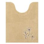 senko-(Senko)s way длинный туалет коврик примерно 75×60cm бежевый цветок вышивка современный 19513