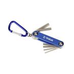 イーバリュー(E-Value) フォールディングレンチセット 6本組 ミリメートル対応 ブルー EFHW206M
