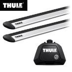 THULE Thule VW Tiguan ( с продольными направляющими на крыше .2024~) багажник на крыше 2 позиций комплект foot 710410+ Wing балка EVO7113 машина багажник custom детали 