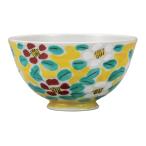 日本の伝統工芸品【九谷焼】 軽量飯碗 花模様   (K9-477) (K8-434)