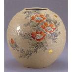 日本の伝統工芸品【九谷焼】 8号花瓶 【限定品】赤山茶花 ys642-07