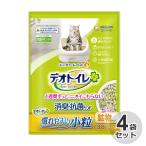 ケース　国産　デオトイレ　消臭・抗菌サンド　小粒　3.8L × 4袋　猫砂　ネコ砂　鉱物タイプ　1袋約2ヵ月　消臭　抗菌　システムトイレ用　ユニ・チャーム