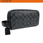 ショッピングシグネチャー コーチ アウトレット メンズ クラッチバッグ セカンドバッグ ポーチ COACH スモール トラベル シグネチャー 2515 ブラック 新品 セール