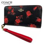 ショッピングcoach COACH コーチ レディース 花柄 バラ 財布 長財布 ロング ジップ ウォレット フローラル プリント CCL36 レッド アウトレット 新作 新品