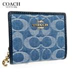 COACH コーチ レディース 財布 二つ折り財布 スナップ ウォレット シグネチャー デニム CDL51 インディゴ アウトレット 新作 新品