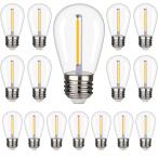 LED лампа 16 штук E26 застежка филамент лампа 10W форма соответствует защита от дождя type лампа цвет 2200K PC материалы повреждение . трудно широкий распределение свет модель S14 1W не достиг закрытый наружный лампа 