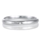 結婚指輪 マリッジリング プラチナ 甲丸 天然石 ダイヤモンド オーダー