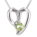 Yahoo! Yahoo!ショッピング(ヤフー ショッピング)ネックレス レディース 天然石 ペリドット 8誕生石 ネックレス 8月 誕生石 オープンハート オーダー