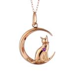 Yahoo! Yahoo!ショッピング(ヤフー ショッピング)ネックレス レディース 天然石 アメジスト ネックレス 猫 2月 誕生日 プレゼント オーダー