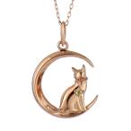 Yahoo! Yahoo!ショッピング(ヤフー ショッピング)ネックレス レディース 天然石 ペリドット 猫 ネックレス 8月 誕生日 プレゼント オーダー
