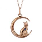 Yahoo! Yahoo!ショッピング(ヤフー ショッピング)ネックレス レディース 天然石 サファイア ネックレス サファイア サファイヤ 猫 ネックレス 9月 誕生日 プレゼント オーダー