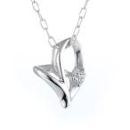 Yahoo! Yahoo!ショッピング(ヤフー ショッピング)ダイヤモンド ネックレス ピンク ダイヤモンド ハート オープンハート 一粒 ダイヤモンド ネックレス ホワイトゴールド 人気 プレゼント セール オーダー