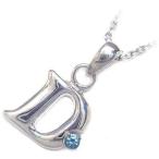 Yahoo! Yahoo!ショッピング(ヤフー ショッピング)ネックレス レディース 天然石 イニシャル D イニシャル 11月誕生石ブルートパーズペンダント ネックレス CanCam掲載 オーダー