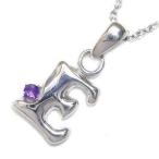 Yahoo! Yahoo!ショッピング(ヤフー ショッピング)ネックレス レディース 天然石 イニシャル E イニシャル 2月誕生石 アメジストペンダント ネックレス CanCam掲載 オーダー