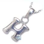 Yahoo! Yahoo!ショッピング(ヤフー ショッピング)ネックレス レディース 天然石 イニシャル H イニシャル 3月誕生石アクアマリンペンダント ネックレス CanCam掲載 オーダー
