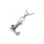 Yahoo! Yahoo!ショッピング(ヤフー ショッピング)ネックレス レディース 天然石 イニシャル L イニシャル 1月誕生石ガーネットペンダント ネックレス CanCam掲載 オーダー